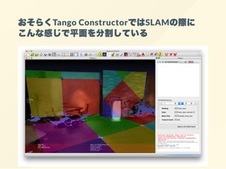 おそらくTango ConstructorではSLAMの際に
こんな感じで平面を分割している
 