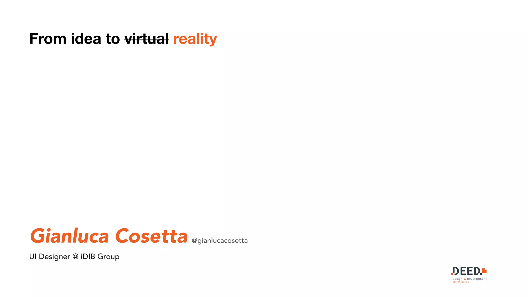 From Idea to reality | PDF