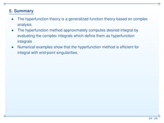 An application of the hyperfunction theory to numerical integration | PDF