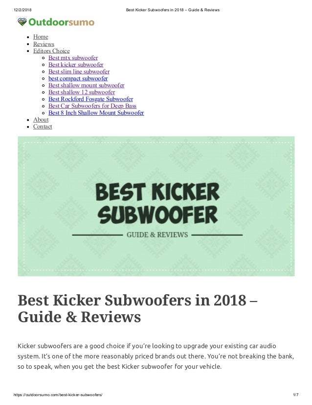 best car subs 2018