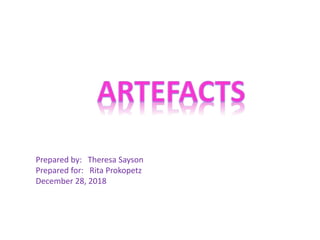 Prepared by: Theresa Sayson
Prepared for: Rita Prokopetz
December 28, 2018
 