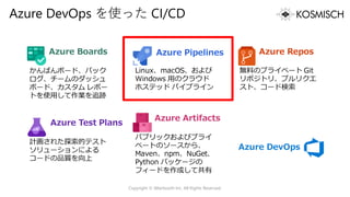 Azure DevOps を使った CI/CD
Copyright © Alterbooth Inc. All Rights Reserved.
 