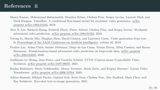 Experiments - qualitative results
A very cute cat
laying by a big bike.
China airlines plain
on the ground at an
airport with baggage
cars nearby.
A table that has a
train model on it
with other cars
and things.
A living room with
a tv on top of a
stand with a guitars
sitting next to.
A couple of people
are sitting on a
wood bench.
A very cute giraffe
making a funny
face.
A kitchen with a
fridge, stove and
sink.
A group of animals
are standing in the
snow.
A green train is coming
down the tracks.
A group of skiers are
preparing to ski
down a mountain.
A small kitchen
with low a ceiling.
A child eating a birthday cake near some balloons.
XMC-GAN (256×256) NÜWA(ours) (256×256)
A living area with a
television and a table.
NÜWA(ours)
(256×256)
XMC-GAN
(256×256)
NÜWA(ours)
(256×256)
DALL-E
(256×256)
Figure 6: T2I task on MSCOCO. The figure is cited from (Wu et al., 2021b).
14 / 26
 