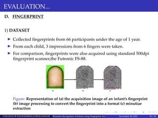 Biometric Recognition of Infants | PDF