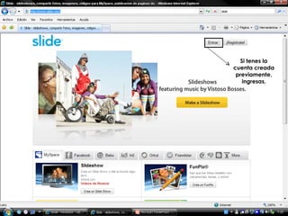 Si tenes la cuenta creada previamente, ingresas. 