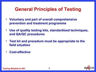 HIV tests in adults and children | PPT