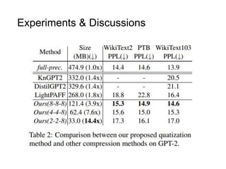 Experiments & Discussions
 