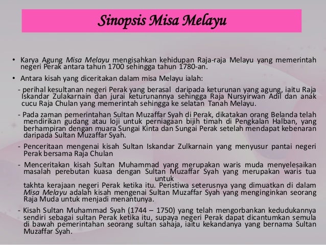 Karya Agung Melayu (Misa Melayu)