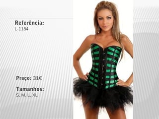 Referência: 
L-1184 
Preço: 31€ 
Tamanhos: 
S, M, L, XL 
 