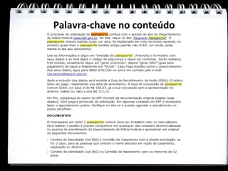 Palavra-chave no conteúdo
 