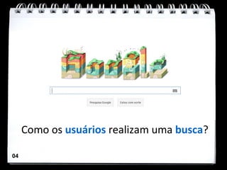 Como os usuários realizam uma busca?

04
 