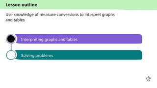 Conversion and interpretation of graphs and tables | PPTX