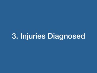 3. Injuries Diagnosed
 