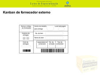 Kanban de fornecedor externo 