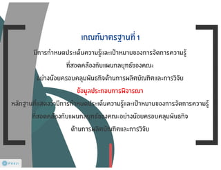 การจัดทำแผนการจัดการความรู้ (KM Action Plan)