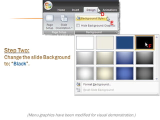 (Menu graphics have been modified for visual demonstration.)