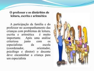     3 – Erros de formulação e sintaxe – a criança não consegue escrever cartas, histórias e nem dar respostas a perguntas escritas em provas.        Na forma escrita, comete erros que não apresenta na forma falada. Além disso, não consegue transmitir para a escrita conhecimentos adquiridos na linguagem.