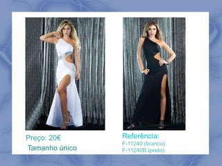 Referência: 
F-11240 (branco) 
F-11240B (preto) 
Preço: 20€ 
Tamanho único 
 