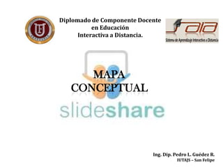 Diplomado de Componente Docente en EducaciónInteractiva a Distancia. Mapa conceptual Ing. Dip. Pedro L. Guédez R. IUTAJS – San Felipe 
