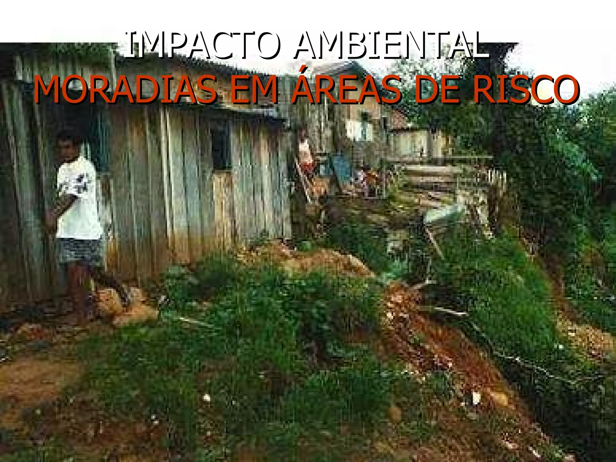 IMPACTO AMBIENTAL MORADIAS EM ÁREAS DE RISCO 