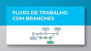 FLUXO DE TRABALHO
COM BRANCHES
41
 