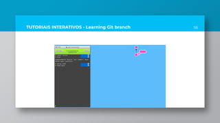 TUTORIAIS INTERATIVOS - Learning Git branch 56
 