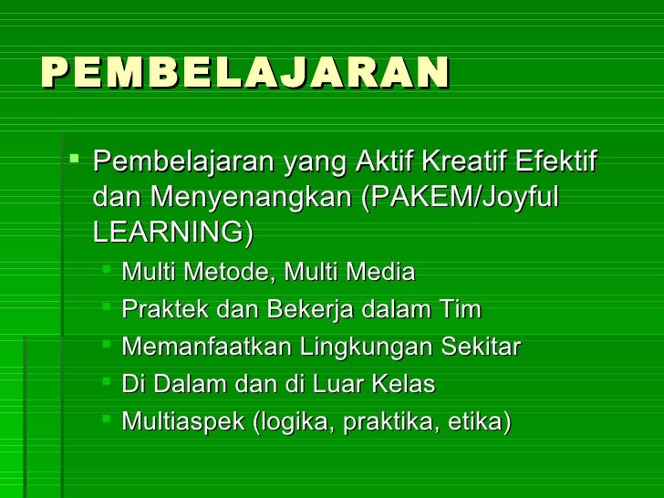 Slide model pembelajaran