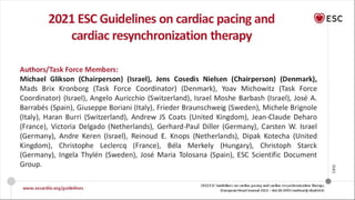 2021 ESC Guidelines on Cardiac Pacing and CRT | PPTX