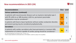 2021 ESC Guidelines on Cardiac Pacing and CRT | PPTX