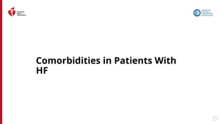 157
Comorbidities in Patients With
HF
 
