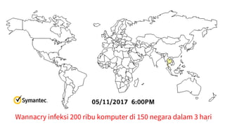 5
Wannacry infeksi 200 ribu komputer di 150 negara dalam 3 hari
 