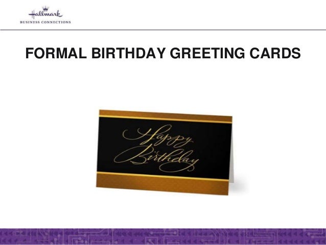 formal birthday greetings