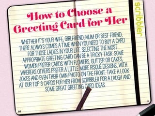 How to choose a card for her