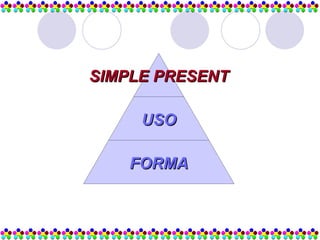 SIMPLE PRESENT
SIMPLE PRESENT
USO
USO
FORMA
FORMA
 
