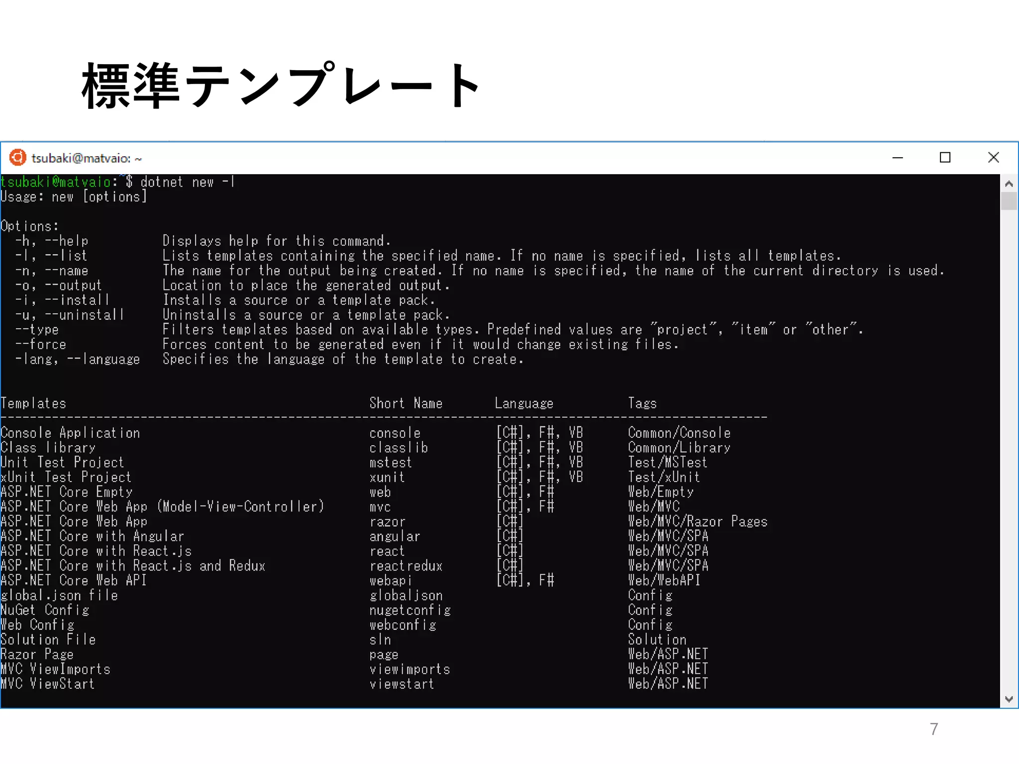 標準テンプレート
7
 