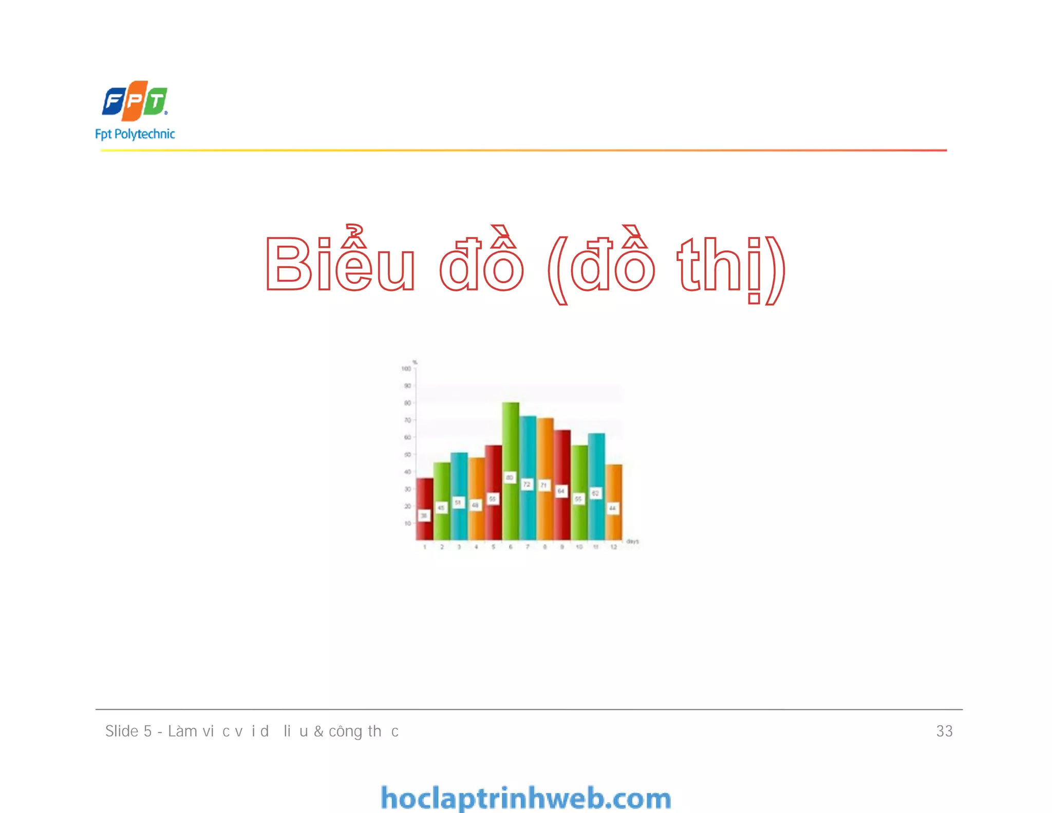 Slide 5 - Làm việc với dữ liệu & công thức 33
 