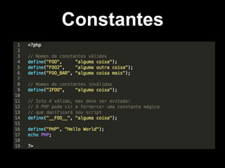 Constantes
 