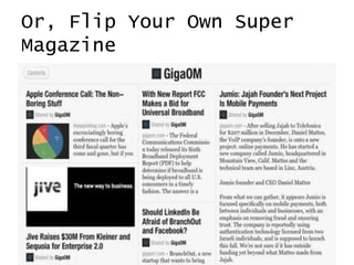 Or, Flip Your Own Super
Magazine

 
