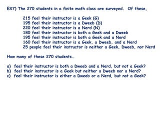 Finite Maths Problems | PPTX