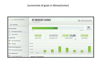 [screenshot of goals in MoneyCenter]

 