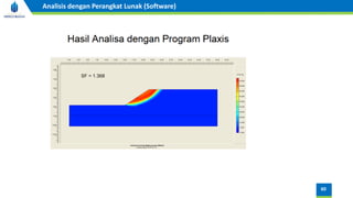 60
Analisis dengan Perangkat Lunak (Software)
 