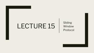 Sliding Window Protocol for TCP/IP Subject | PDF