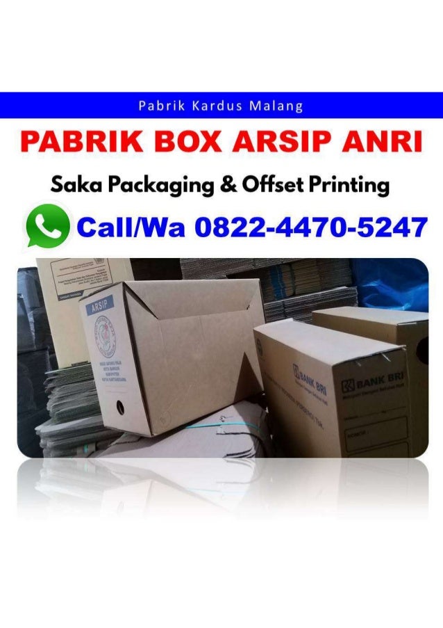 Call/Wa 0822-4470-5247, Pabrik Cetak Box Arsip Banjarmasin | PDF