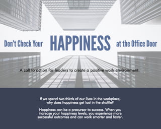 Prioritizing Happiness in the Workplace