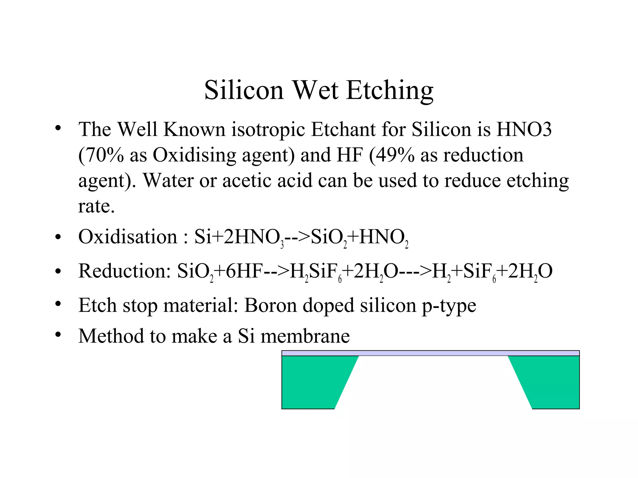 Wet and Dry Etching | PPT