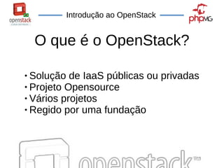 Introdução ao OpenStack | PDF