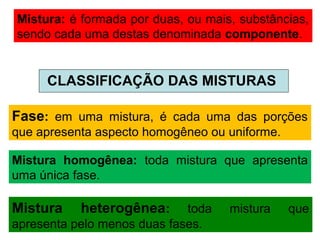 Misturas e substâncias puras | PPT