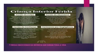 7 FERIDAS EMOCIONAIS DA INFÂNCIA QUE DURAM TODA A VIDA
 