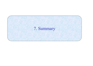 7. Summary 
 