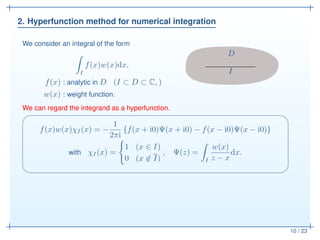 Hyperfunction method for numerical integration and Fredholm integral ...